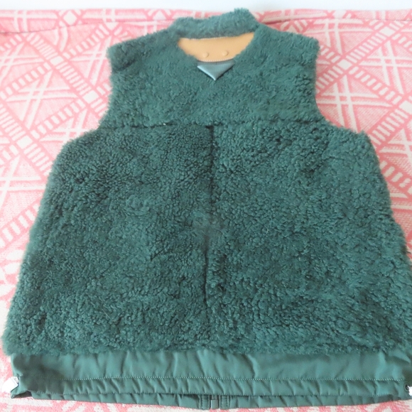 Coach Shearling Vest - Hunter Green - Size 50 NWT - Picture 6 of 9